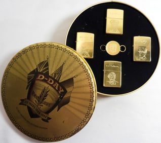 SEALED D-DAY 50 YEARS ZIPPO SET