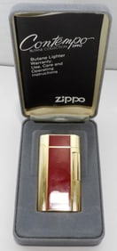 1980'S FIRED CONTEMPO BUTANE ZIPPO