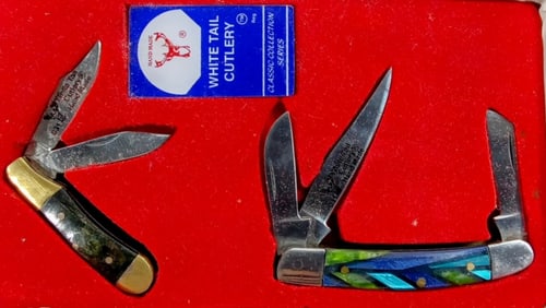 (2) WHITE TAIL CUTLERY POCKET KNIVES