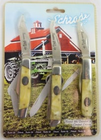 (3) SCHRADE POCKET KNIVES