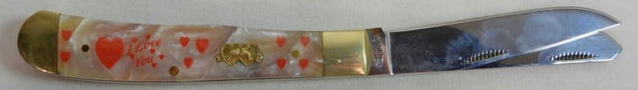 LOVE BIRDS 2 BLADE POCKET KNIFE