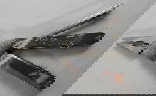 SOG SPECIALTY TOOLS: LIKE NEW IN BOX SOG SPECIALTY TOOLS POWERLOCK TACTICAL MULTI BLADE PLIERS BIG KNIFE WITH LEATHER SHEATH