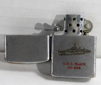 USS BLACK DD-666 LIGHTER