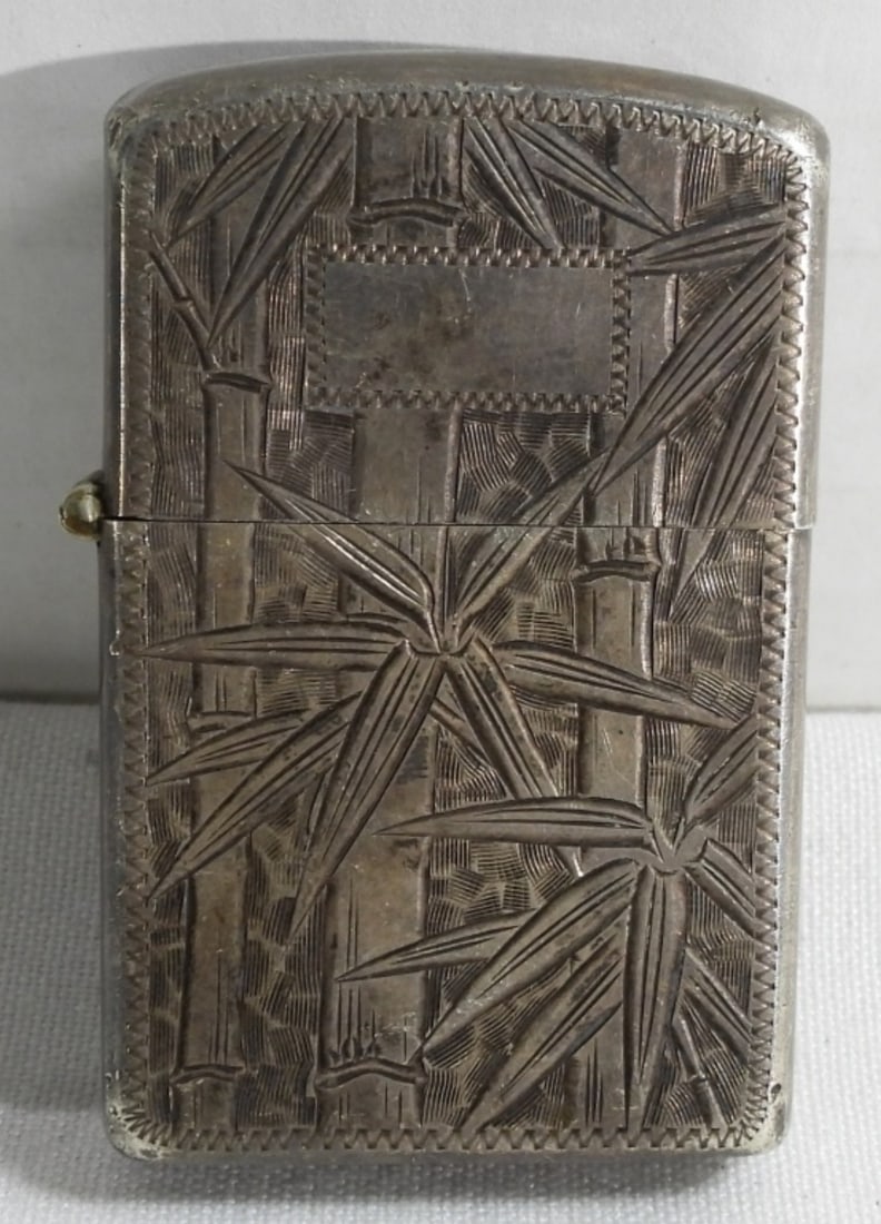 STERLING .925 LIGHTER: FIRED BAMBOO ETCHED LIGHTER 8.3DTW