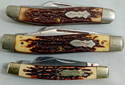 (3) UNCLE HENRY POCKET KNIVES