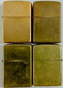 2 FIRED, 1 UNFIRED, 1 SEALED ZIPPOS