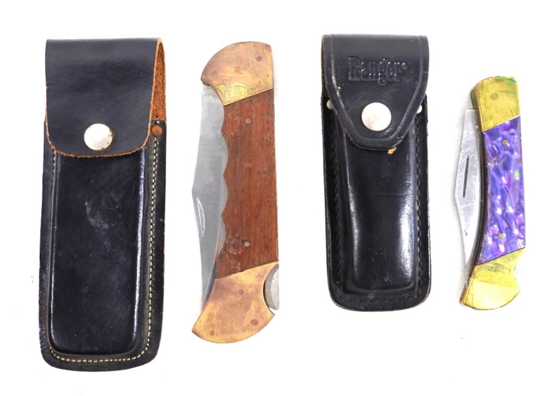 (2) LARGE LOCKBACK FOLDING KNIFE SET (1 of 3)