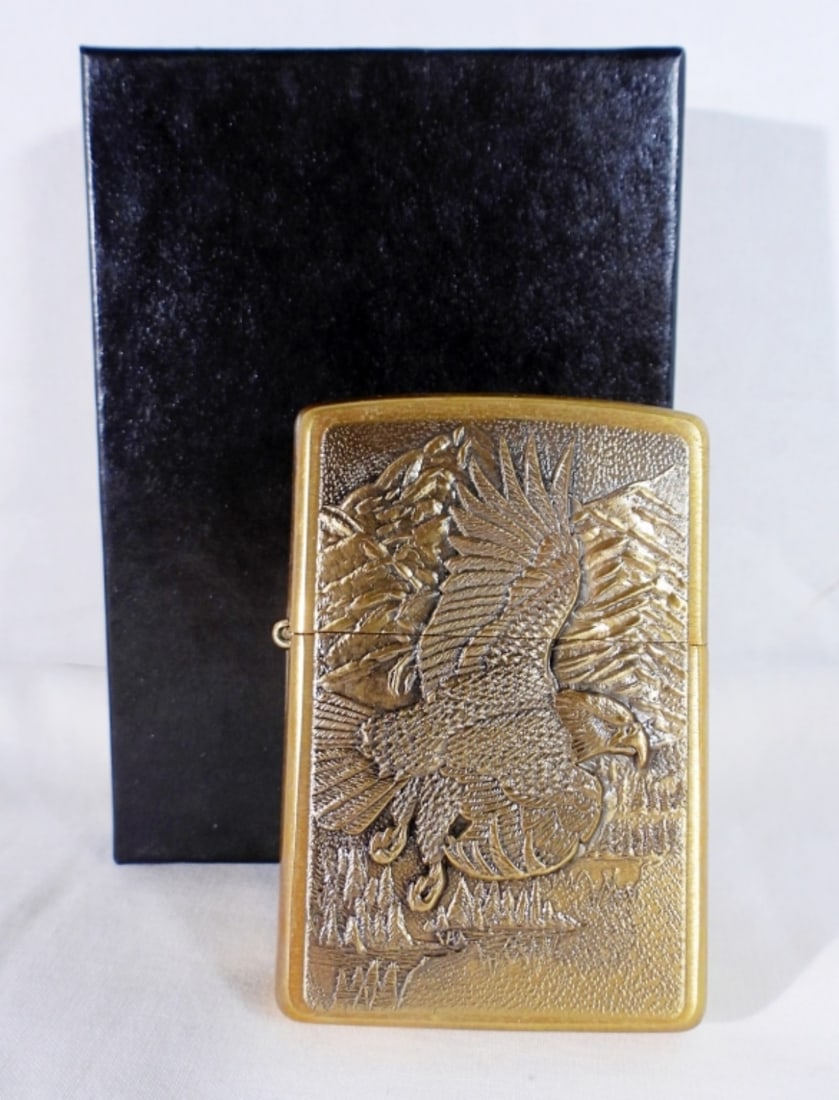 1995 SEALED AMERICAN EAGLE BRASS ZIPPO (1 of 3)