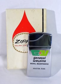 1976 UNFIRED ADVERTISING SLIM ZIPPO