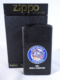 1984 UNFIRED DETROIT TIGERS SLIM ZIPPO
