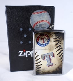 2014 SEALED MLB TEXAS RANGERS ZIPPO
