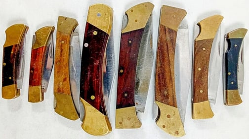 (8)LOCK BACK POCKET KNIVES
