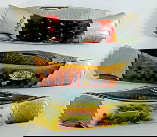 (3) MIXED LOT LOCK BACK POCKET KNIVES