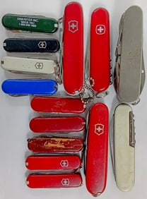 (13) MIXED LOT UTILITY POCKET KNIVES