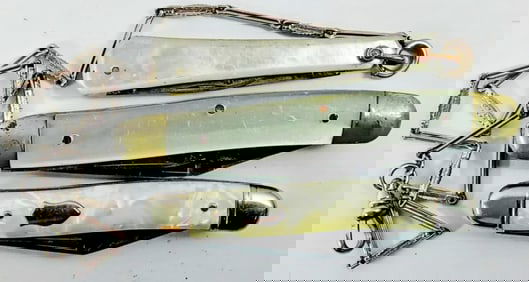 (3) PEARL HANDLE PIN KNIVES