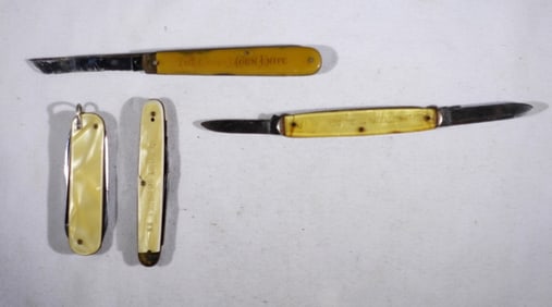(4) VINTAGE ANTIQUE KNIVES - VARIOUS CONDITIONS