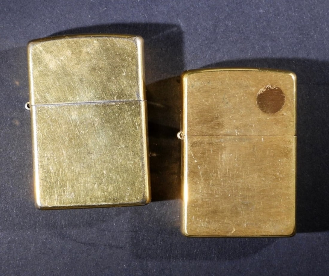 Vintage Zippo Contempo Butane Lighter Gold Tone!
