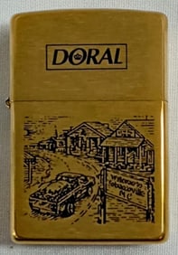 1996 SEALED BRASS DORAL ZIPPO