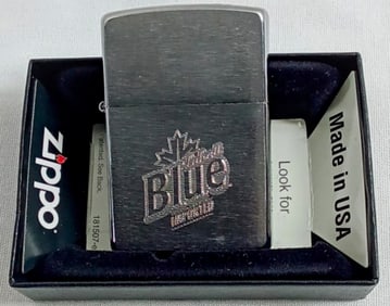 2011 SEALED LABATT BLUE BEER LOGO ZIPPO