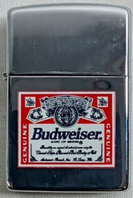 1994 UNFIRED BUDWEISER LOGO ZIPPO