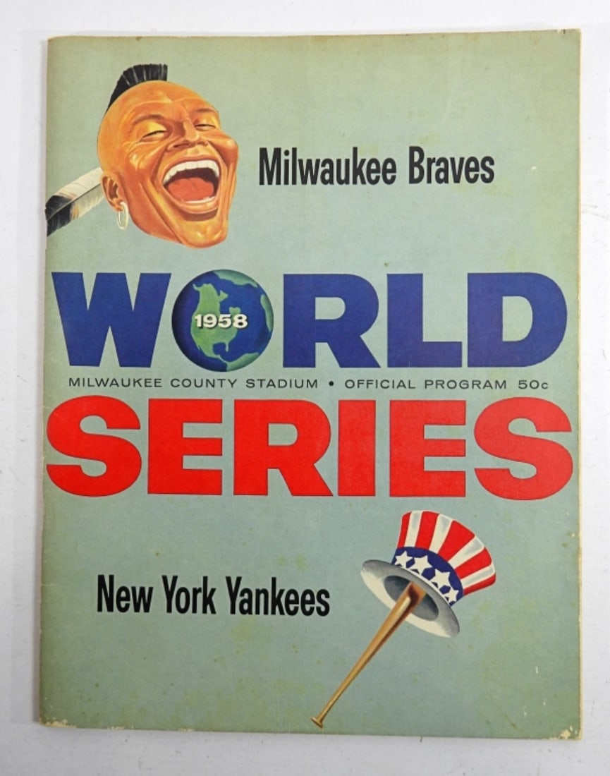 1958 World Series Braves vs. Yankees Program (1 of 4)