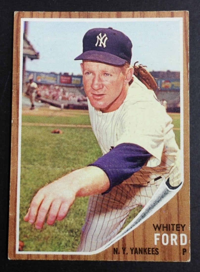 1962 TOPPS #310 Whitey Ford N.Y. Yankees: VG or better, #310 Whitey Ford New York Yankees