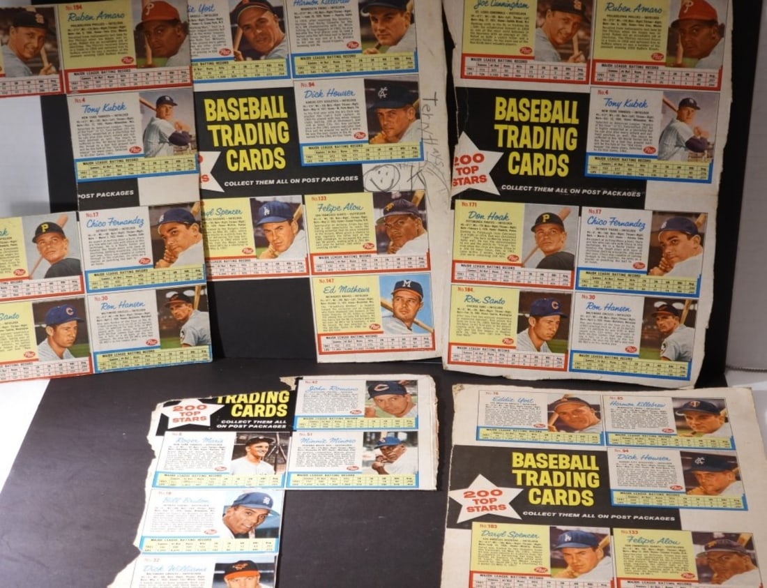 (32) 1962 Mixed lot Post Cereal Baseball Cards (1 of 9)