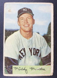 1954 Bowman #65 Mickey  Mantle