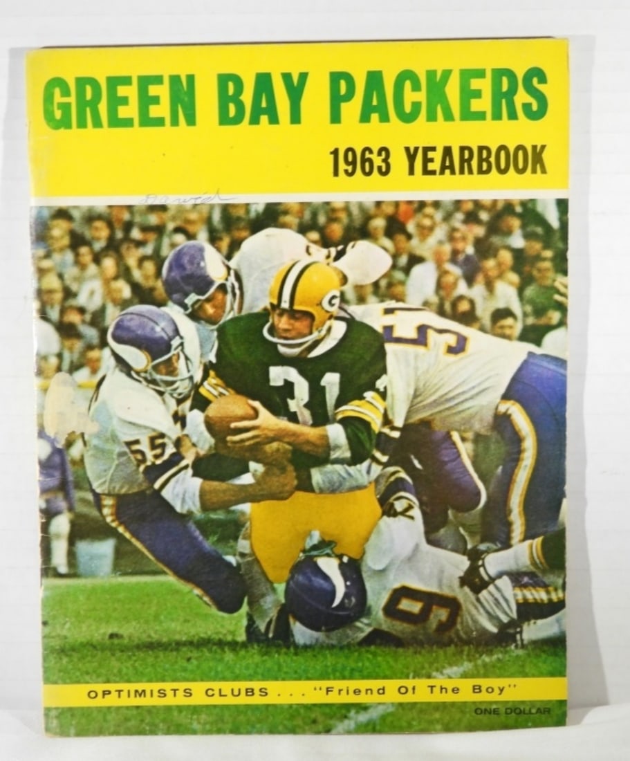 1963 Green Bay Packers Yearbook: Optimists Clubs Friend of The Boy