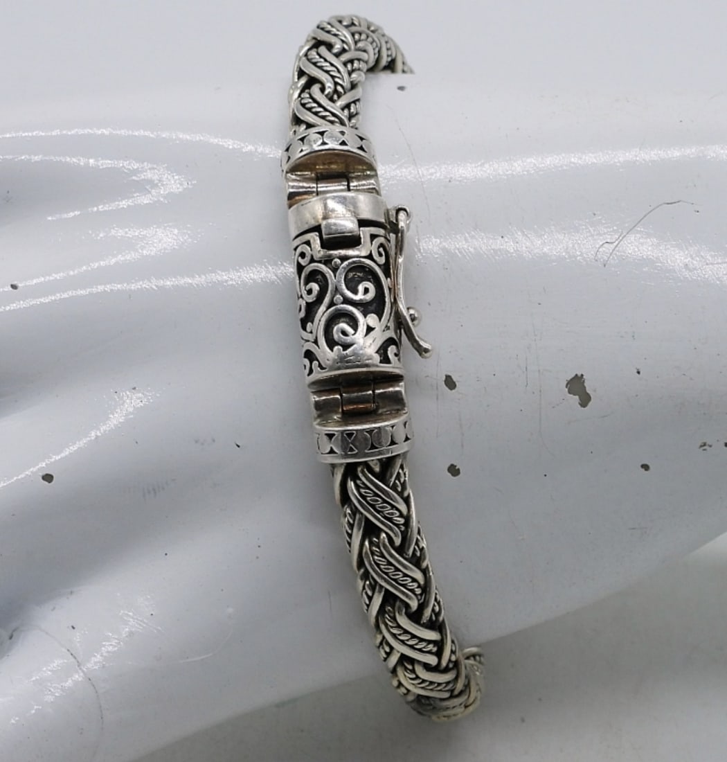 STERLING BRAIDED BRACELET - UNIQUE (1 of 3)