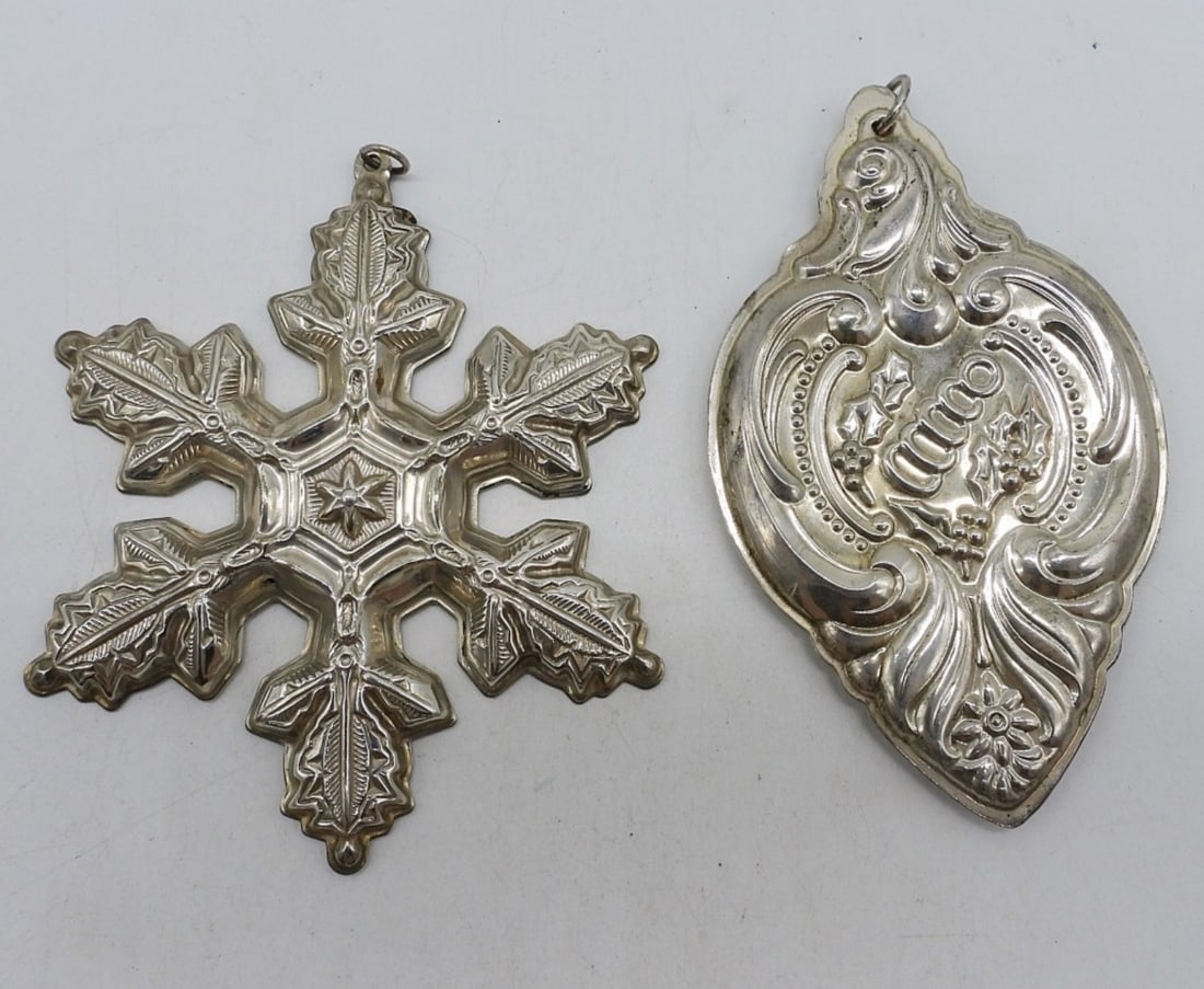 (2) STERLING CHRISTMAS ORNAMENTS (1 of 2)