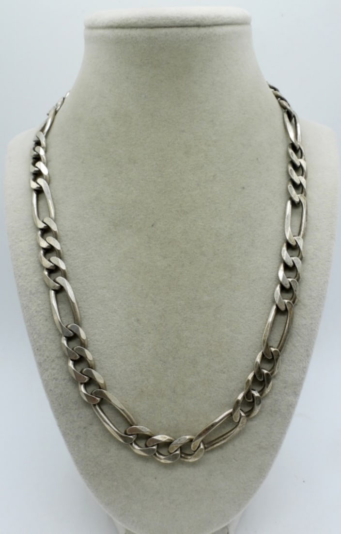 THICK, HEAVY STERLING CHAIN NECKLACE (1 of 3)