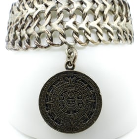 925 BRACELET WITH AZTEK CHARM