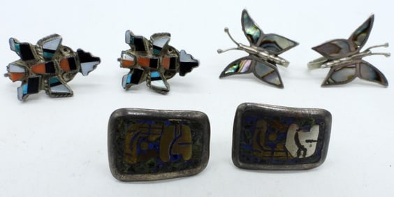 (3) PAIR MEXICO 925 EARRINGS