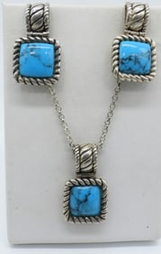 STERLING TURQUOISE SET