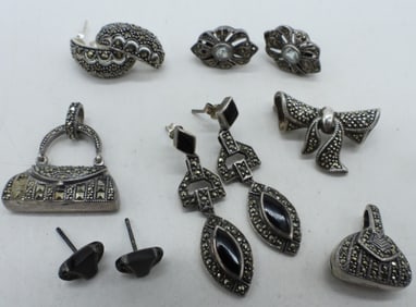 VINTAGE 925 MARCASITE EARRINGS & MORE