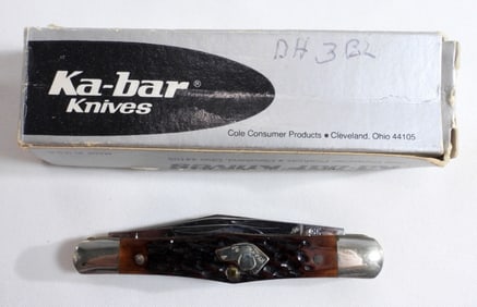 Ka-Bar Dog Head Stockman 3 Blade Knife