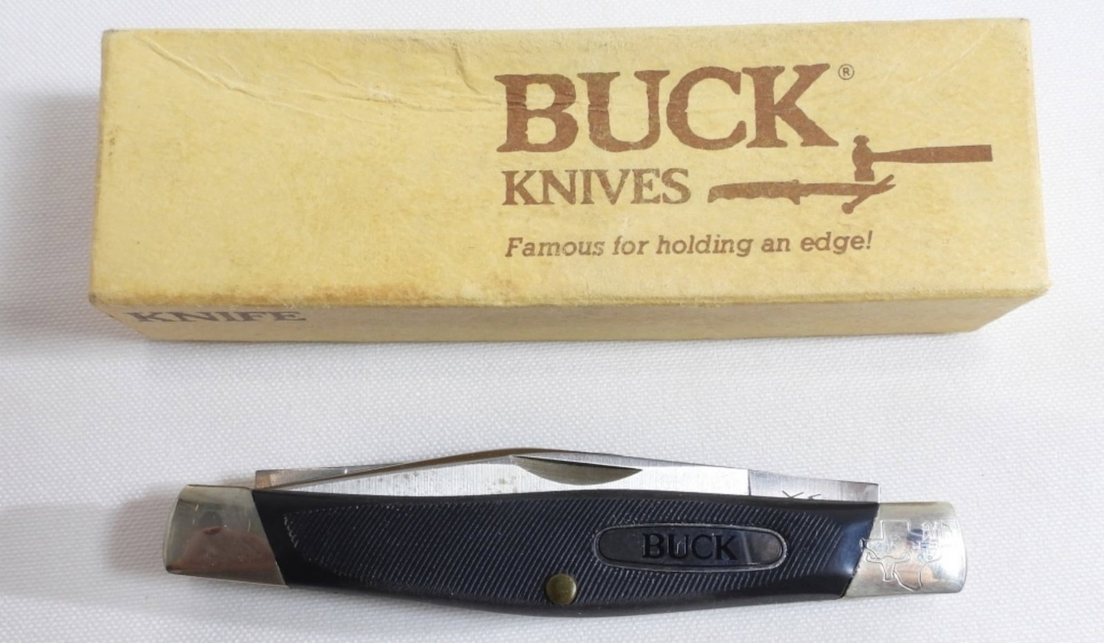 Buck Black Stockman Pocket Knife: 303A 3 Blade New in box
