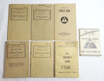 7 War Department Books 1939-1952
