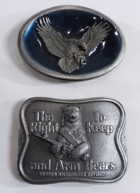 (2) Bergamot Belt Buckles