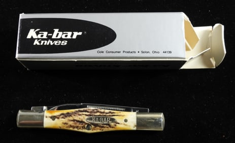 Ka-bar Knife CBS91 2 Blade Pocket Knife