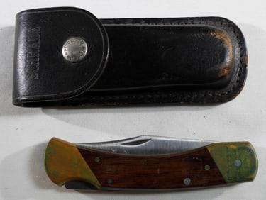 Schrade LB7 Single Blade Lockback w/Sheath