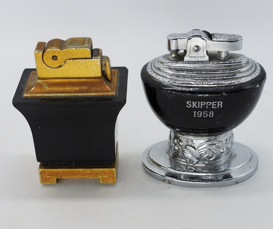 Two Small Table Top Vintage Lighters (1 of 3)