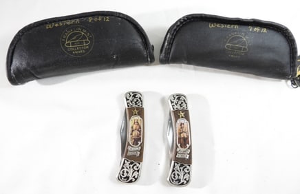 (2) Franklin Mint Collector Knives