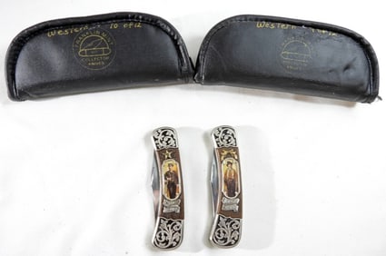 (2) Franklin Mint Collector Knives