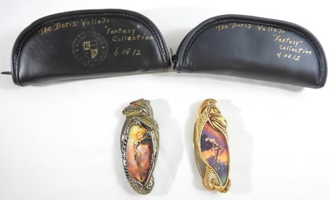 (2)Franklin Mint Knightstone Collections