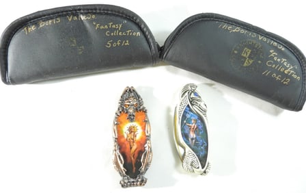 (2) Franklin Mint Knightstone Collections