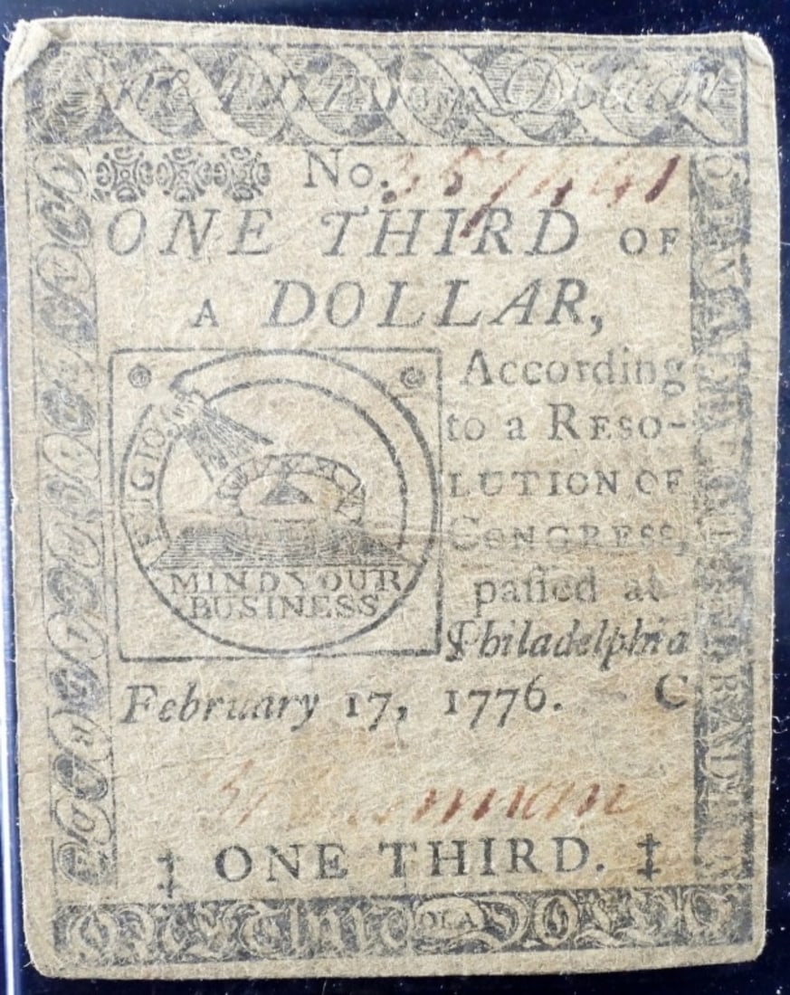 1776 One Third Of A Dollar Obsolete (1 of 3)