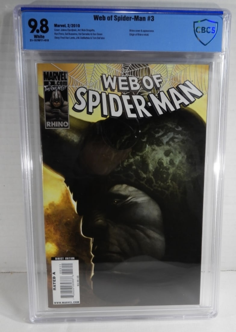 2010 9.8 Graded Web of Spider-Man #3 (1 of 3)