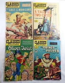 4 Classic Illustrated 15 Cent Comics